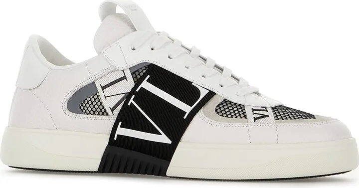 Two-tone Leather Vltn Sneakers - Image 2