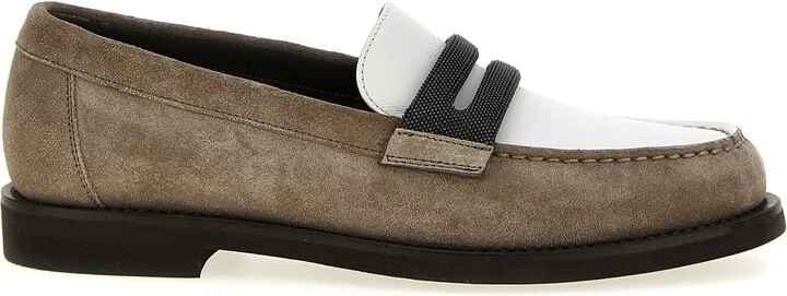 Two-Tone Loafers Multicolor
