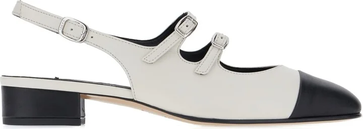 Two-tone Nappa Leather Abricot Pumps