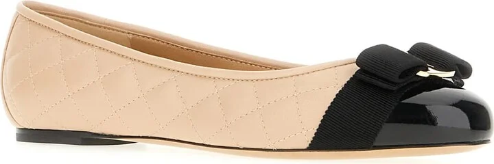 Two-tone Nappa Leather Vara Ballerinas - Image 2