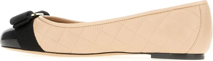 Two-tone Nappa Leather Vara Ballerinas - Image 3