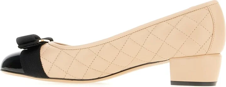Two-tone Nappa Leather Vara Pumps - Image 3
