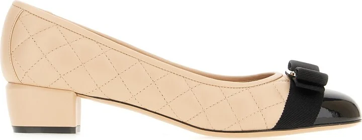 Two-tone Nappa Leather Vara Pumps