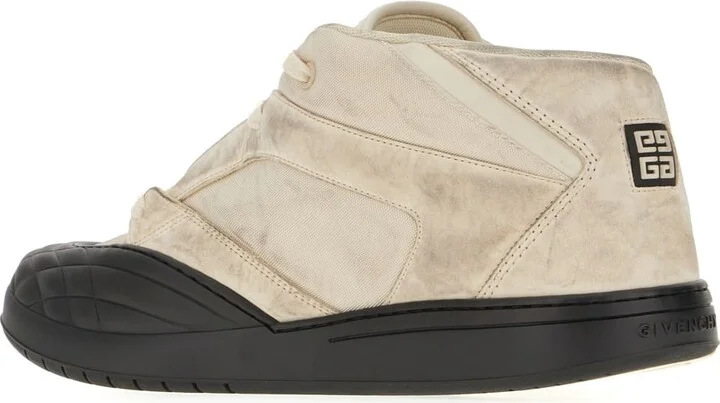 Two-tone Nylon And Nabuk Skate Sneakers - Image 3