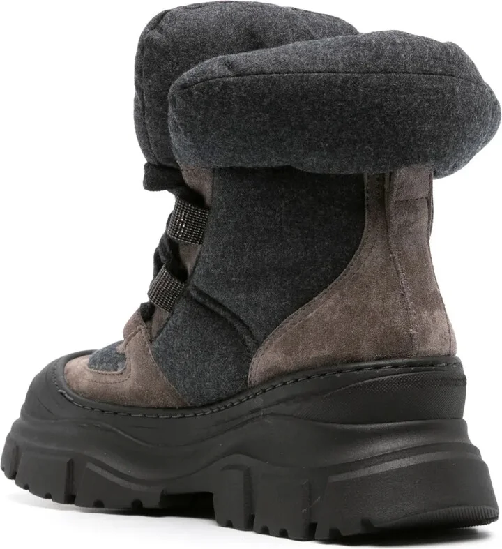 Two-Tone Panelled Ankle Boots - Image 3