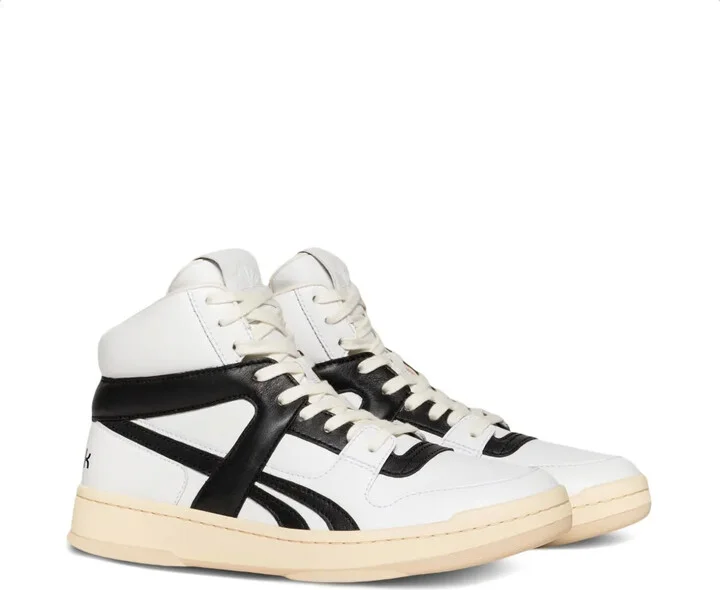 Two-Tone Panelled High-Top Sneakers - Image 2