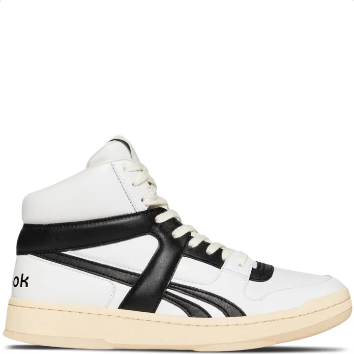 Two-Tone Panelled High-Top Sneakers