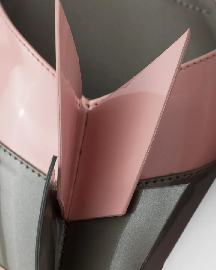 Two-tone patent leather D'Orsay pumps - Image 6