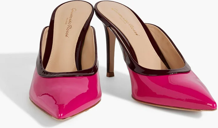 Two-tone patent-leather mules - Image 2