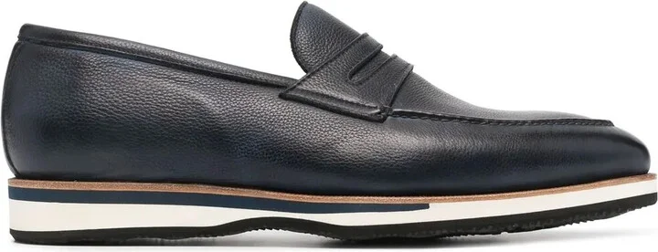 Two-Tone Penny Loafers