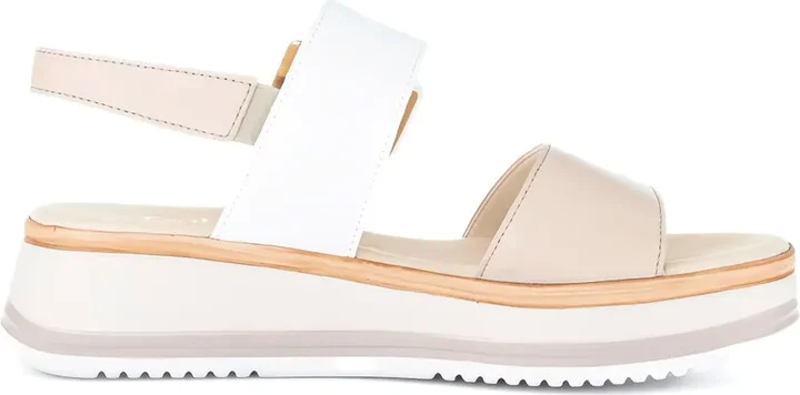 Two-Tone Platform Sandals