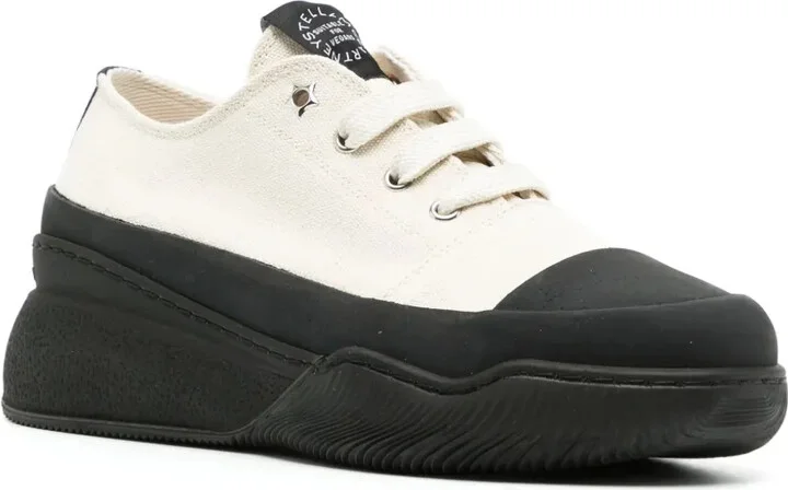 Two-Tone Platform Sneakers - Image 2