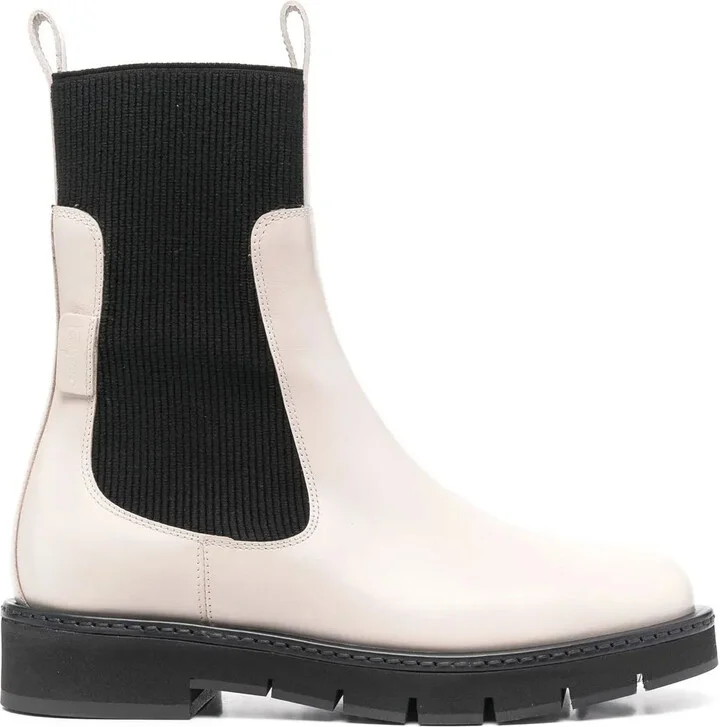 Two-Tone Pull-On Boots