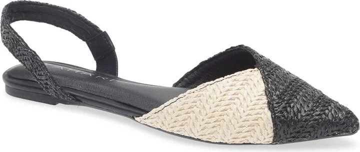 Two-Tone Slingback Flat