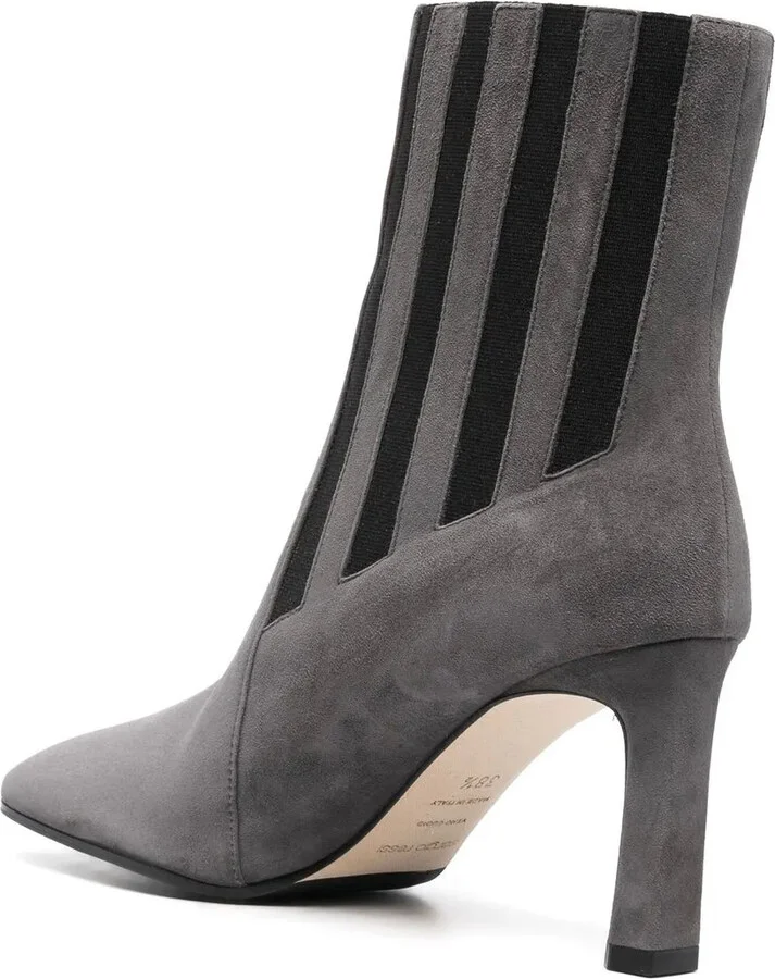 Two-Tone Suede Ankle Boots - Image 3
