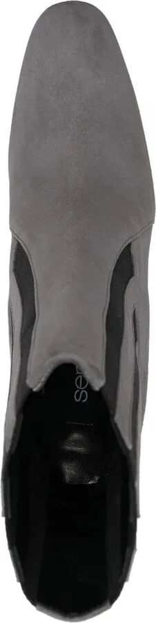 Two-Tone Suede Ankle Boots - Image 4