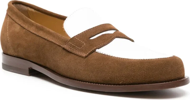 Two-Tone Suede Loafers - Image 2