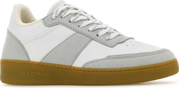Two-tone Synthetic Leather Plain Sneakers - Image 2