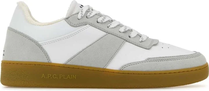 Two-tone Synthetic Leather Plain Sneakers