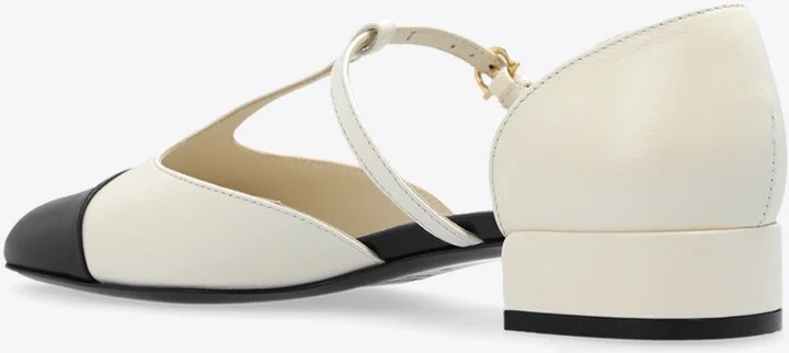 Two-Tone T-strap Ballet Flats - Image 2