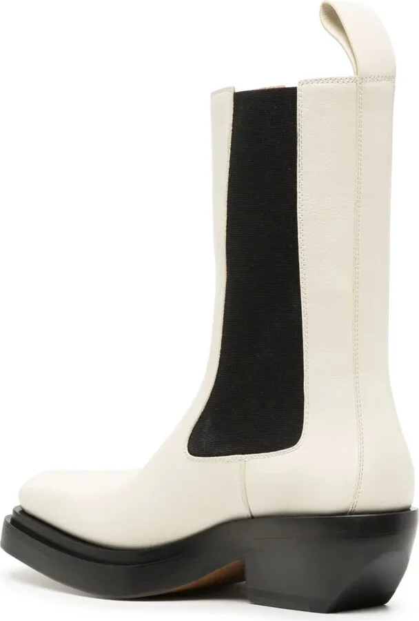 two-tone Western ankle boots - Image 3