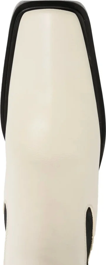 two-tone Western ankle boots - Image 4