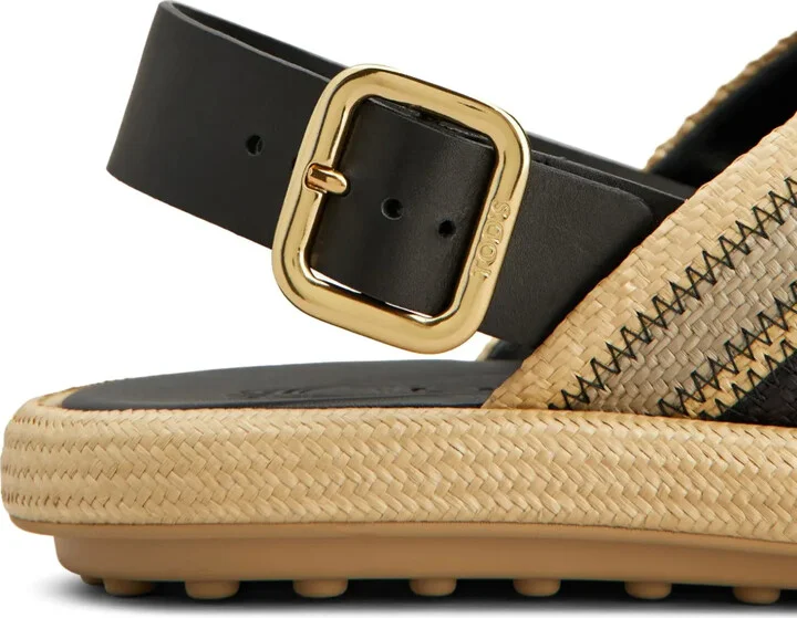 Two-Tone Woven Sandals - Image 5