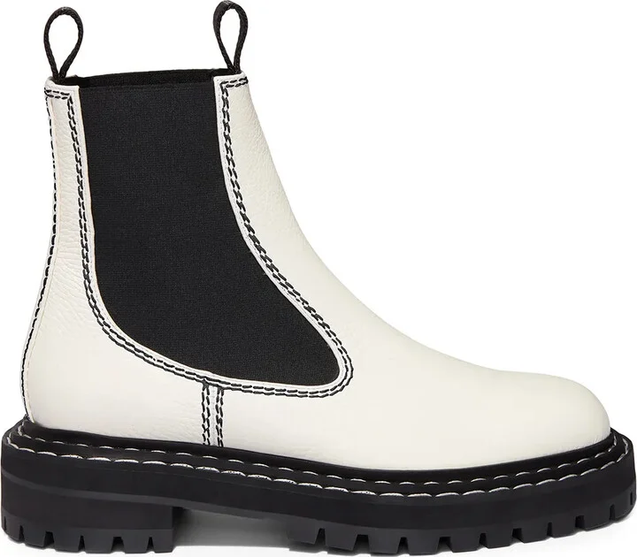two-toned Chelsea boots