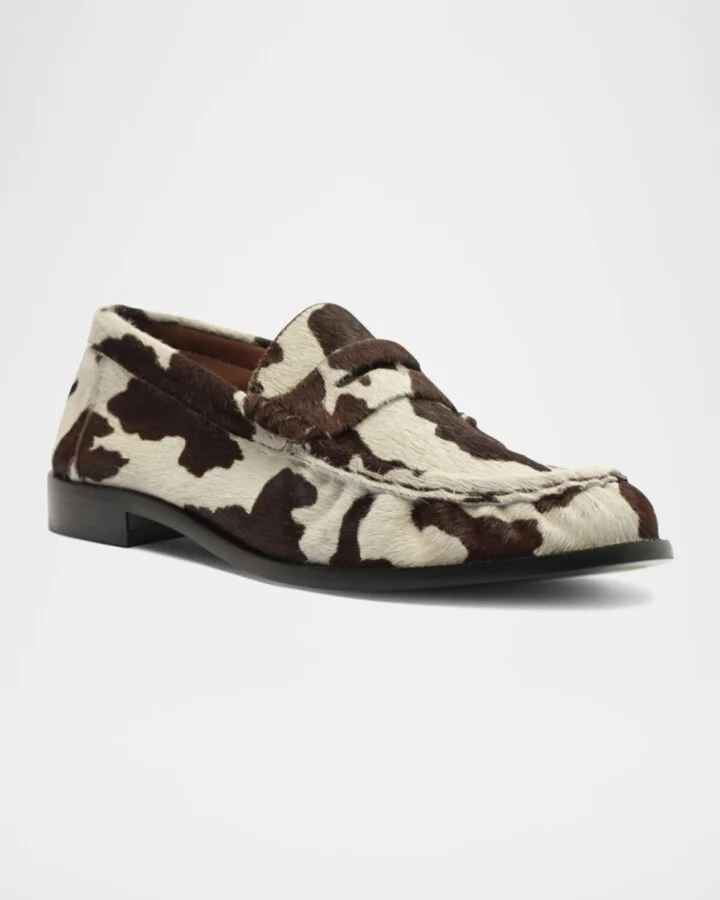 Tyche Calf Hair Penny Loafers - Image 3