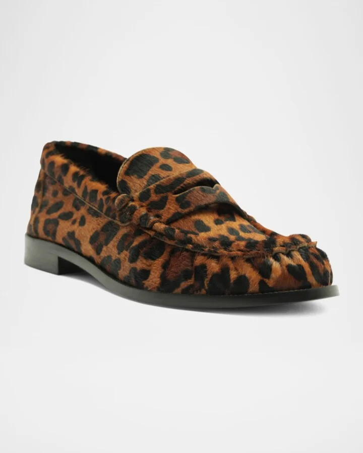 Tyche Calf Hair Penny Loafers - Image 2