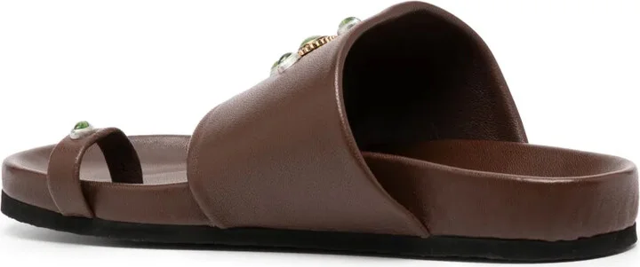 Tyche Chocolate Toe Ring Sandals - Image 3