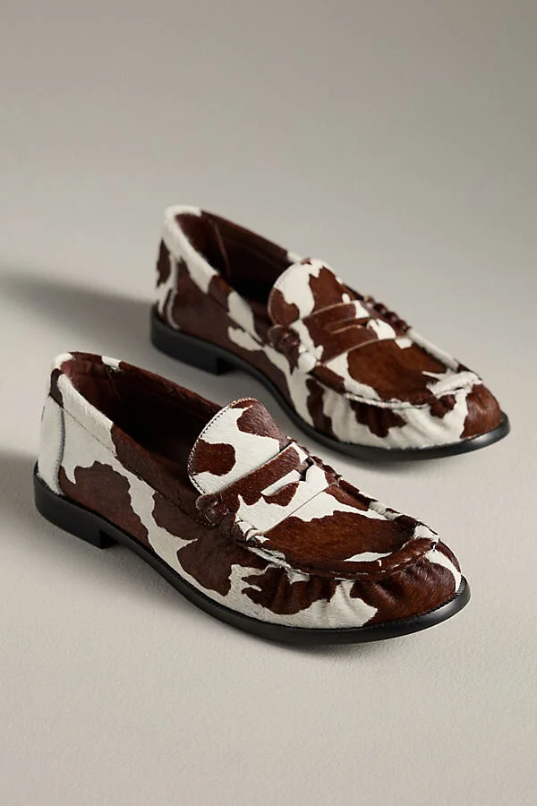 Tyche Cow-Print Loafers - Image 2