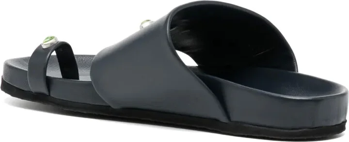 Tyche Navy Toe Ring Sandals - Image 3