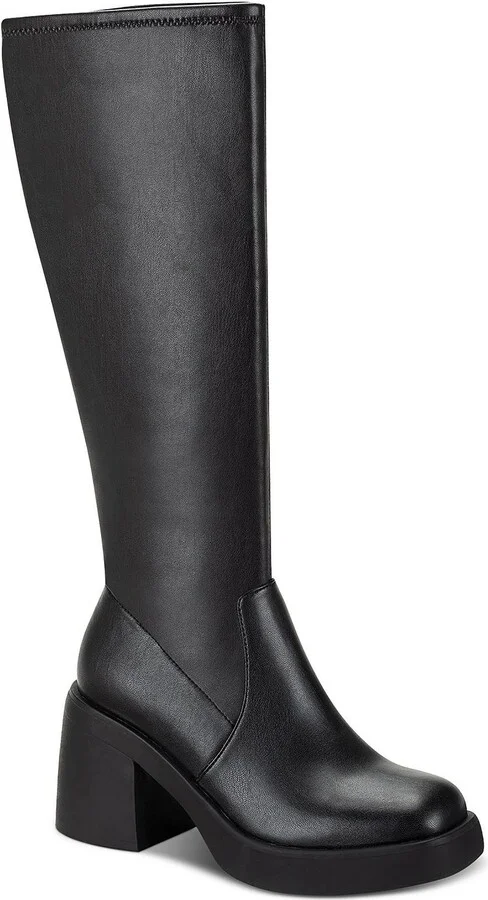 Tylaa Womens Tall Round Toe Knee-High Boots