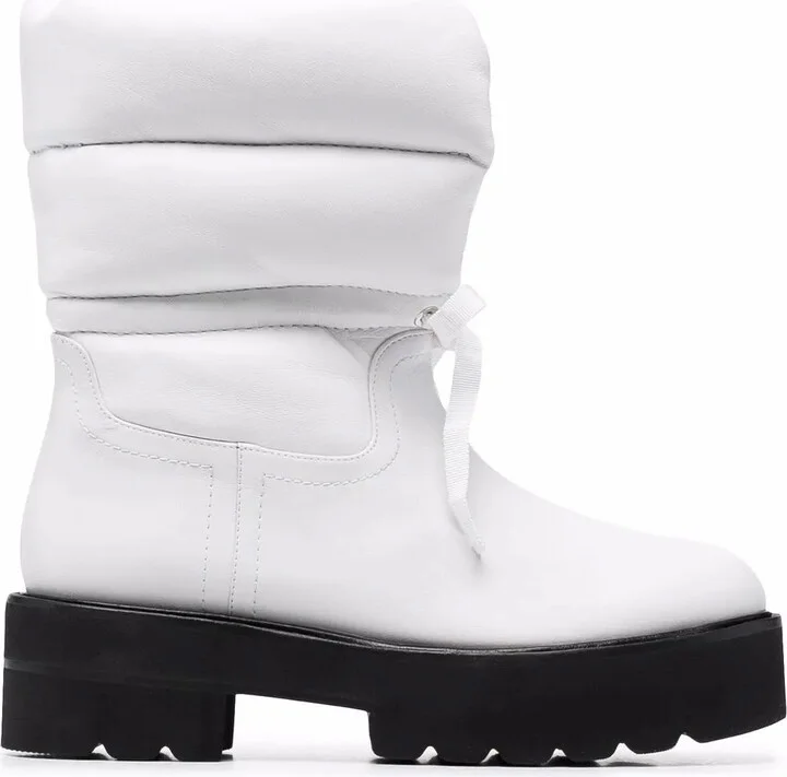 Tyler quilted panelled ankle boots
