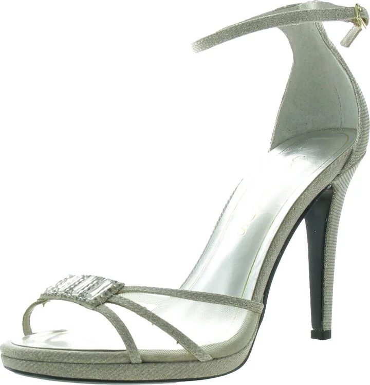 Tyler Womens Glitter Manmade Ankle Strap