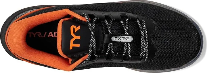 TYR CXT-2 Trainer Men's Shoes Black/Orange : 8.5 M, Synthetic - Image 2