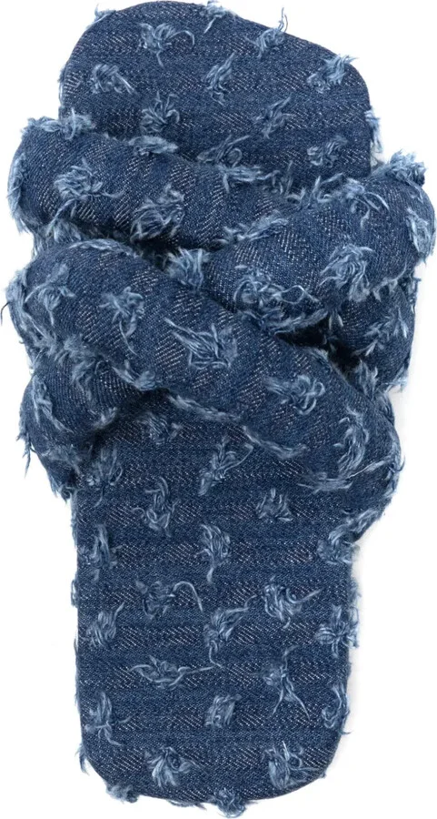 Tyre padded denim slides - Image 4