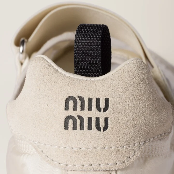 Tyre technical fabric and suede ballerinas - Image 3