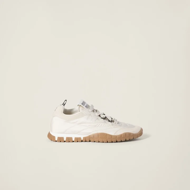 Tyre technical fabric and suede sneakers - Image 2