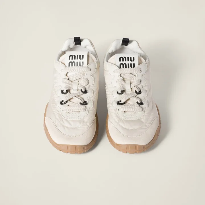 Tyre technical fabric and suede sneakers - Image 4