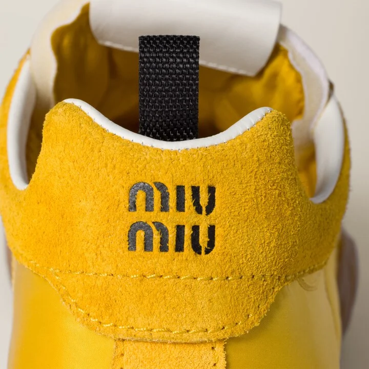 Tyre technical fabric and suede sneakers - Image 3