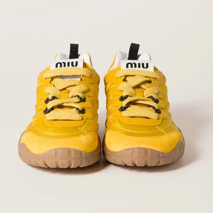 Tyre technical fabric and suede sneakers - Image 4