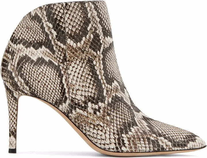 Tysha snakeskin-effect boots