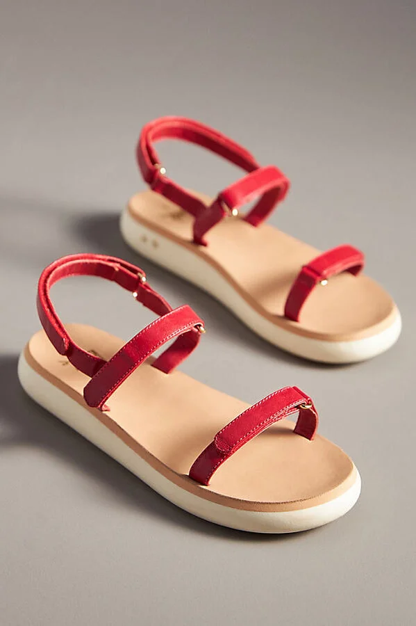 Tyto Sporty Leather Platform Sandals - Image 2