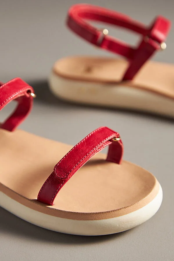 Tyto Sporty Leather Platform Sandals - Image 3