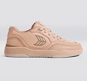 UBA Beige Leather Natural Logo Sneaker Women - Image 10