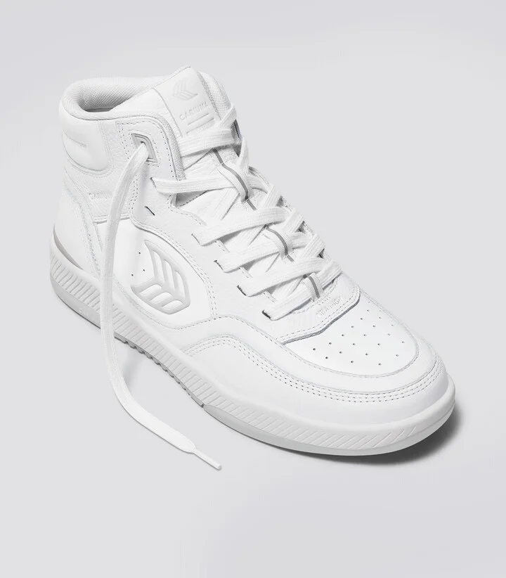 UBA High White Premium Leather Ice Logo Sneaker Women - Image 2
