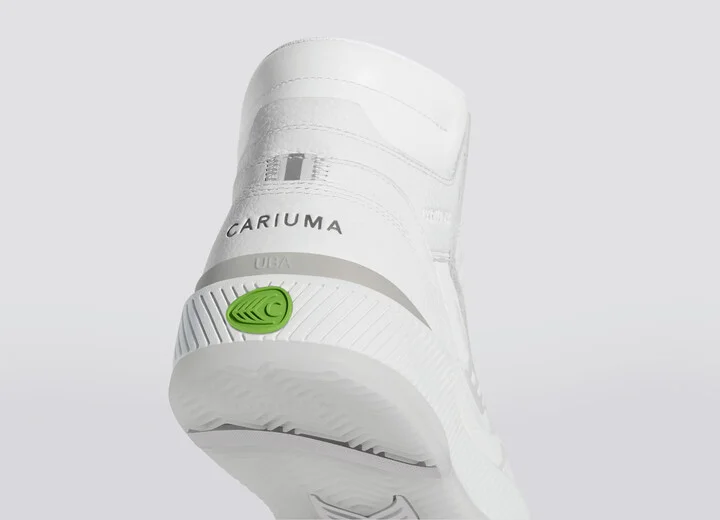 UBA High White Premium Leather Ice Logo Sneaker Women - Image 6