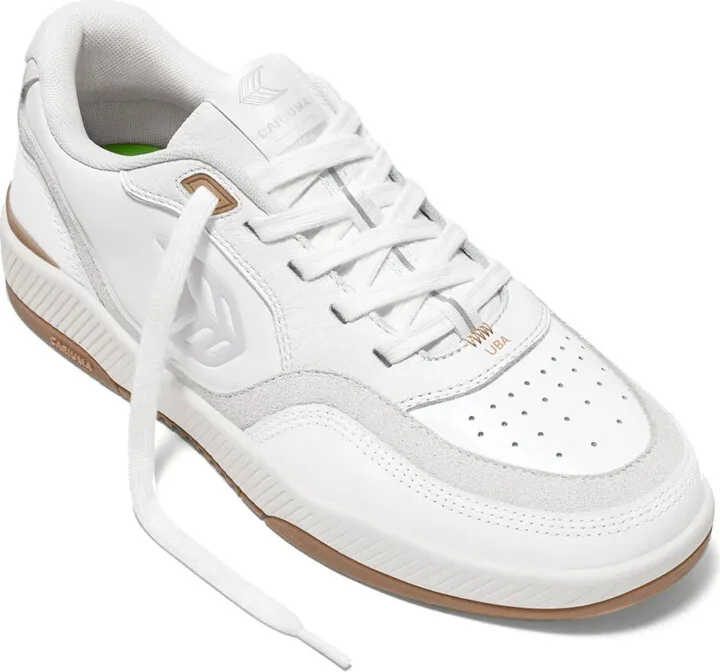 UBA logo-embellished leather sneakers - Image 3